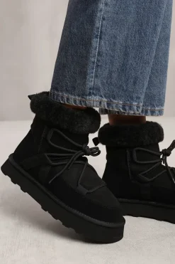 'Amala' Ankle Boot With Faux Fur Lining