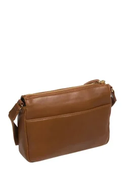 'Amber' Black Nappa Leather Cross Body Bag