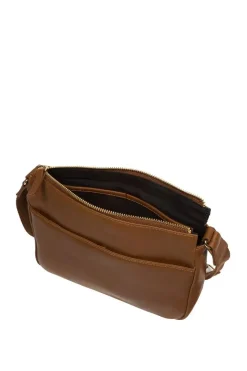 'Amber' Black Nappa Leather Cross Body Bag