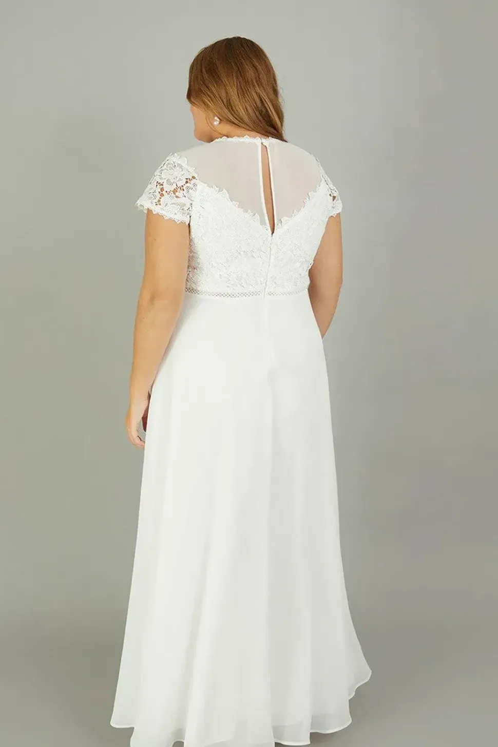 'Angela' Lace Bridal Maxi Dress