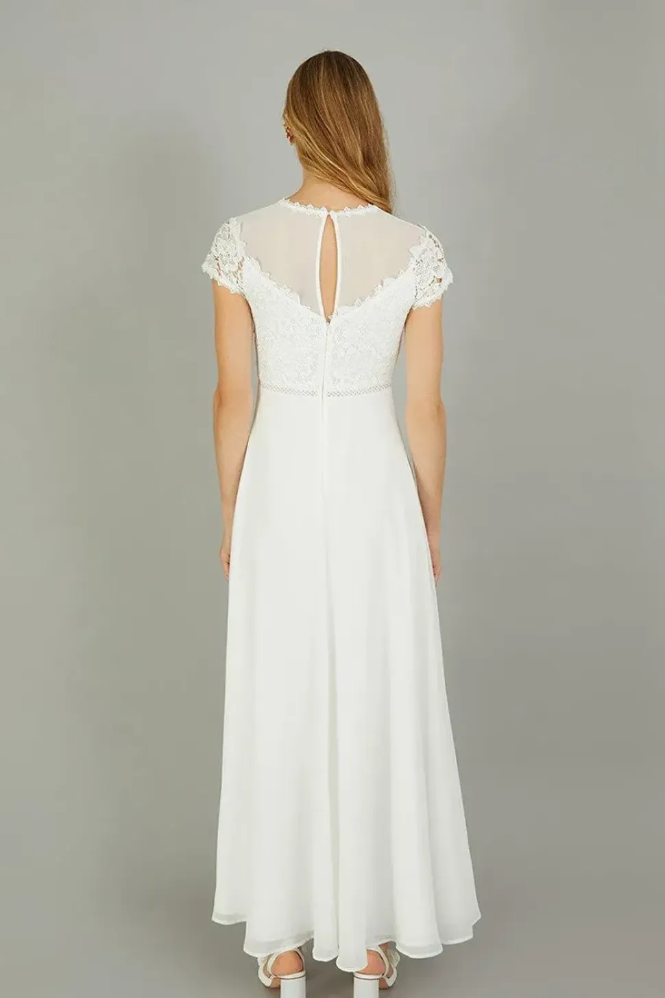'Angela' Lace Bridal Maxi Dress
