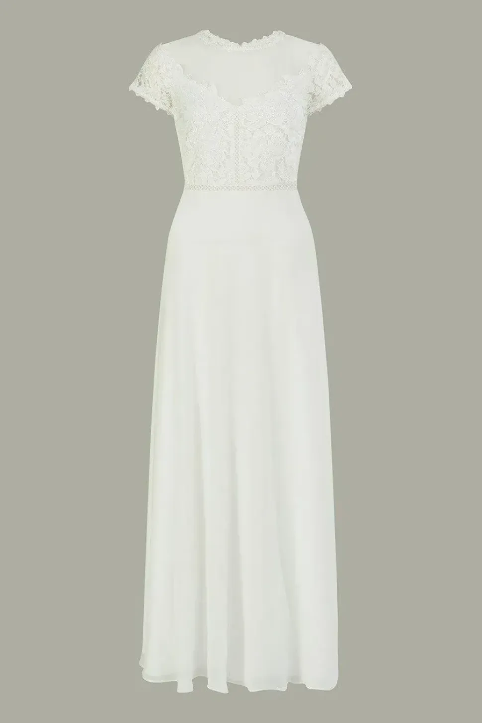 'Angela' Lace Bridal Maxi Dress