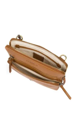 'Angel' Leather Cross Body Clutch Bag