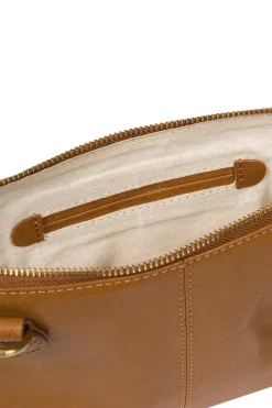 'Angel' Leather Cross Body Clutch Bag