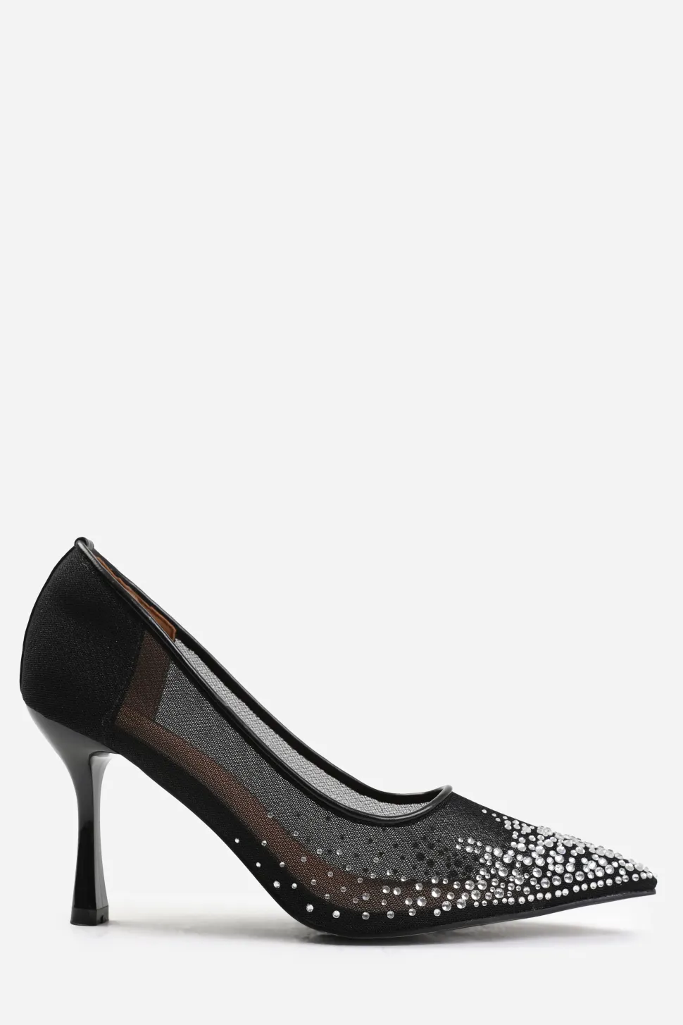 'Aralyn' Wide Fit Court Shoe With Diamante Detailing