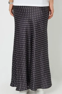 'Ariel' Satin Maxi Slip Skirt