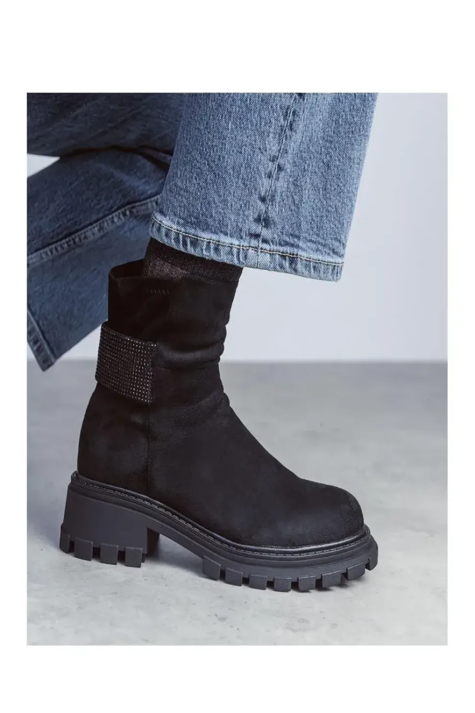 'Arilen' Alcantara Ankle Boots