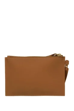 'Arreton' Vegetable-Tanned Leather Clutch Bag