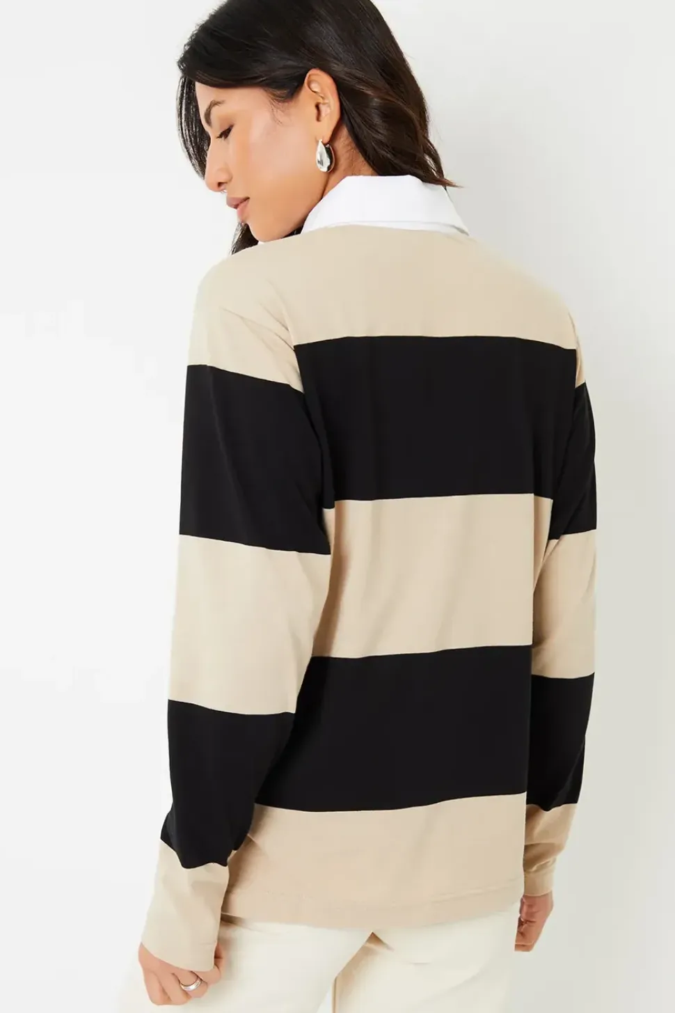 'Asher' Stripe Paris Embroidery Rugby Shirt