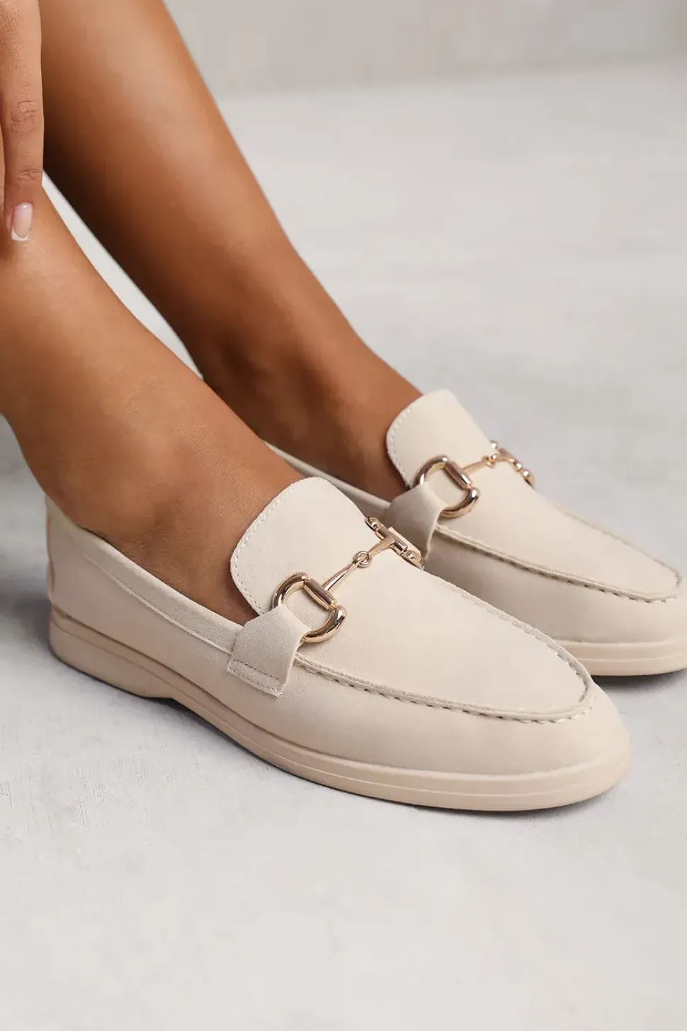 'Aster' Slip On Loafer With Metal Detailing
