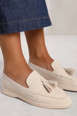 'Azalea' Slip On Loafer With Tassel Detailing
