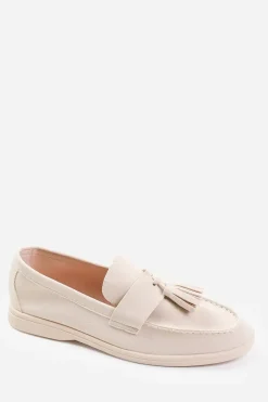'Azalea' Wide Fit Slip On Loafer With Tassel Detailing