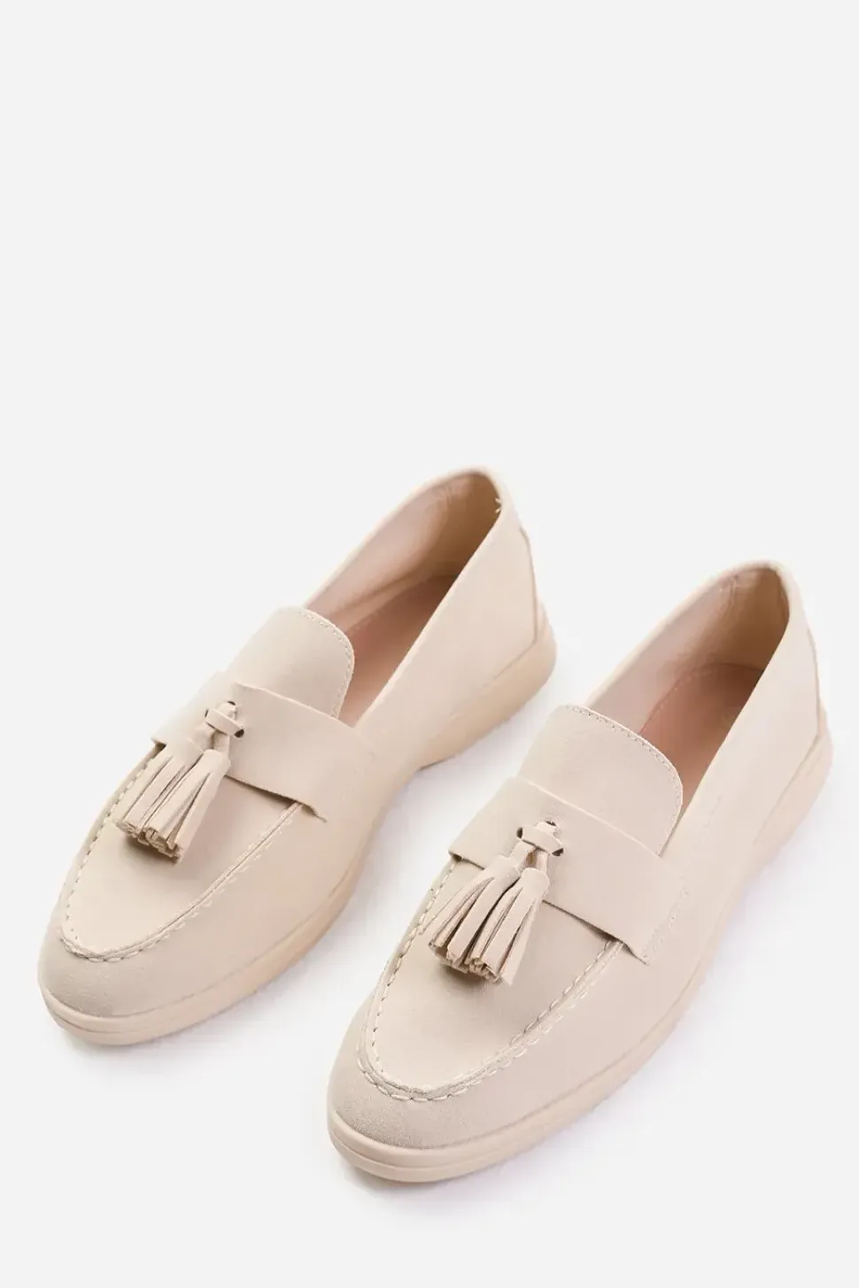 'Azalea' Wide Fit Slip On Loafer With Tassel Detailing