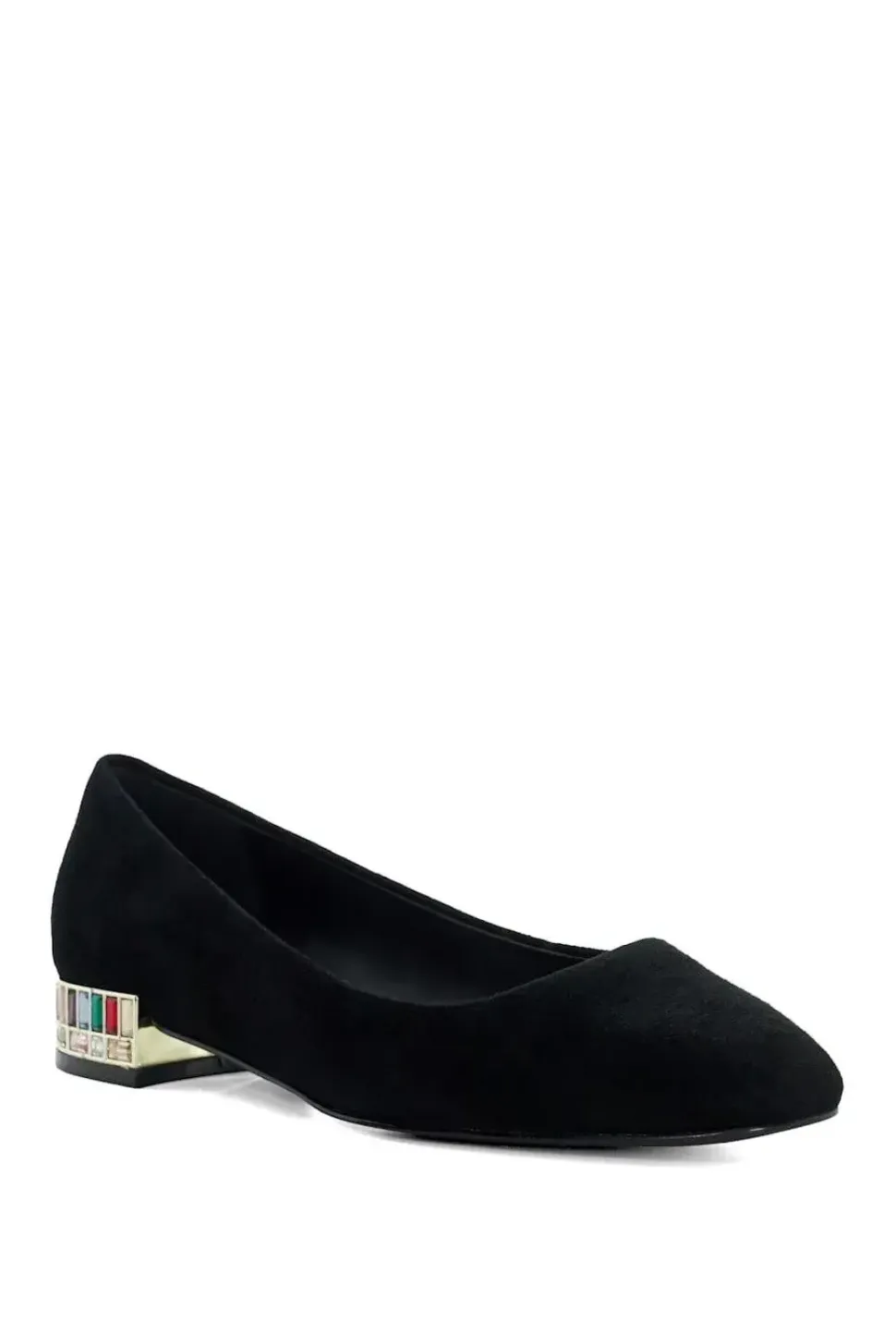 'Ballerina' Suede Court Shoes