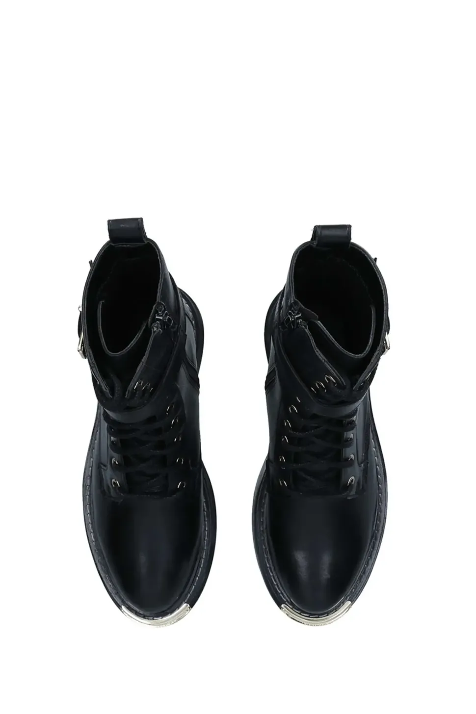 'Base Lace Up' Leather Boots