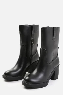 'Beau' Mid Calf Boot With Side Zip