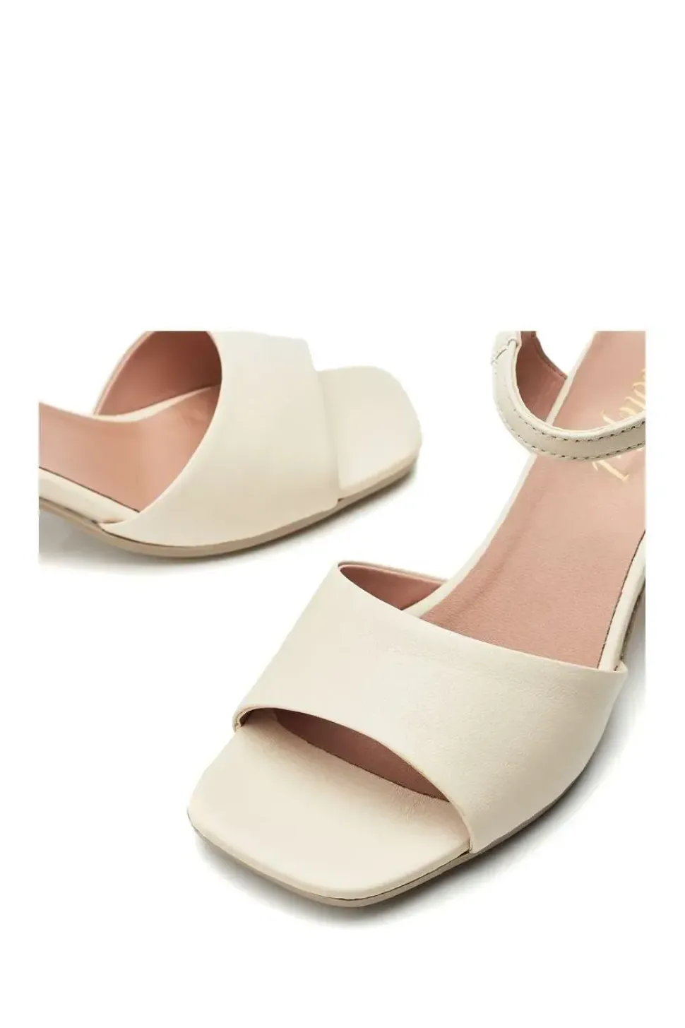 'B.Miresca' Leather Heeled Sandals