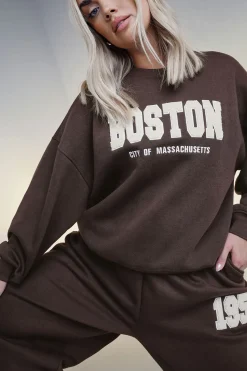 'Boston' Printed Sweatshirt