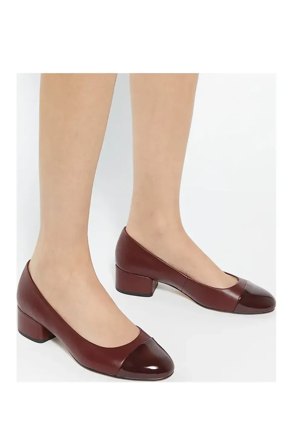 'Bracket' Leather Court Shoes