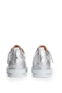 'Brayleigh' Metallic Leather Trainers