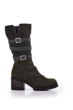 'Brendie' Suede Heeled Boots