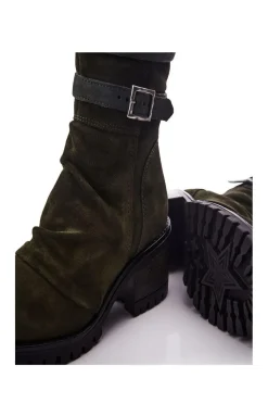 'Brendie' Suede Heeled Boots