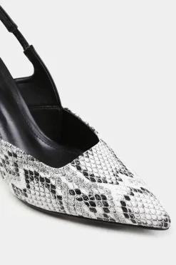 'Cairo' Pointed Toe Slingback Mid Heels