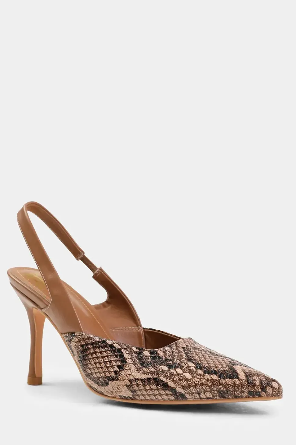 'Cairo' Wide Fit Pointed Toe Slingback Mid Heels