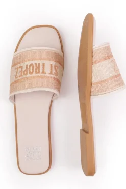 'Candour' Textile Strap Slip On Sandals