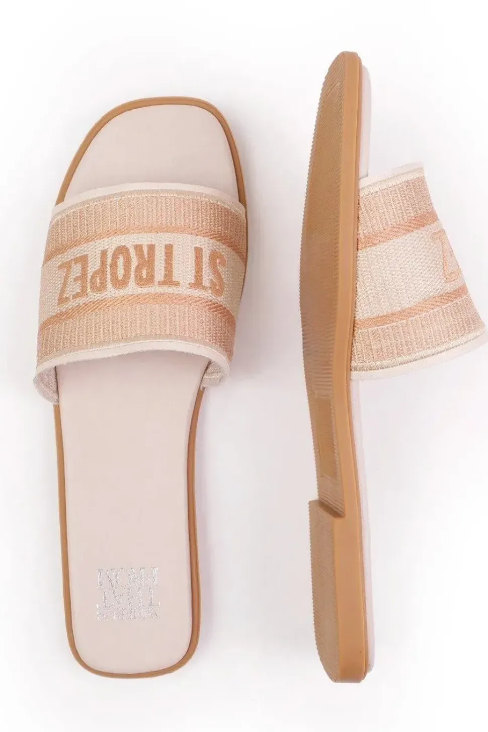 'Candour' Textile Strap Slip On Sandals