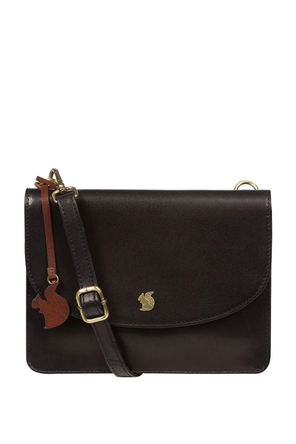 'Cara' Leather Cross Body Clutch Bag