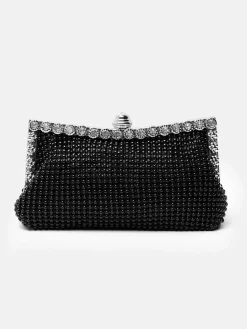 'Caroline' Crystal Embellished Evening Clutch Bag