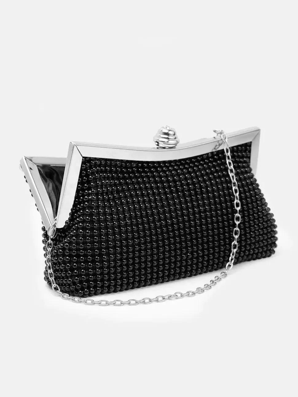 'Caroline' Crystal Embellished Evening Clutch Bag