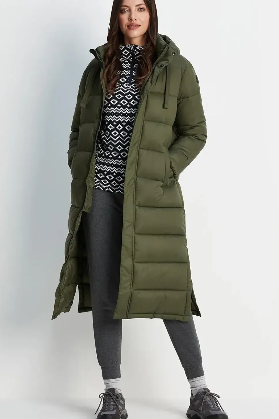 'Cautley' Long Padded Shower Resistant Jacket