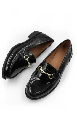 'Cielo' Extra Wide Fit Round Toe Single Metal Bar Loafers
