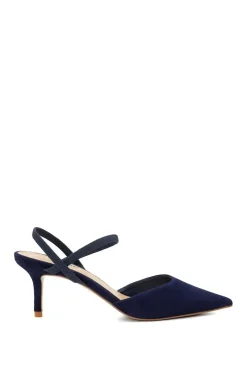 'Classical' Suede Strappy Heels