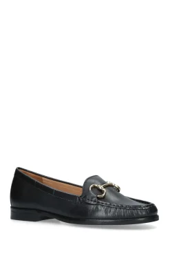 'Click' Leather Flats