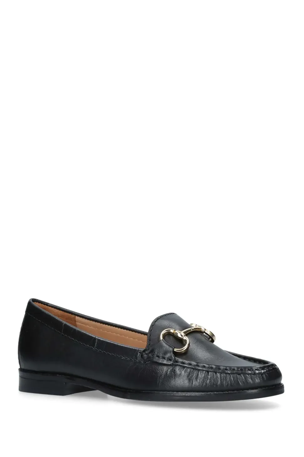 'Click' Leather Flats