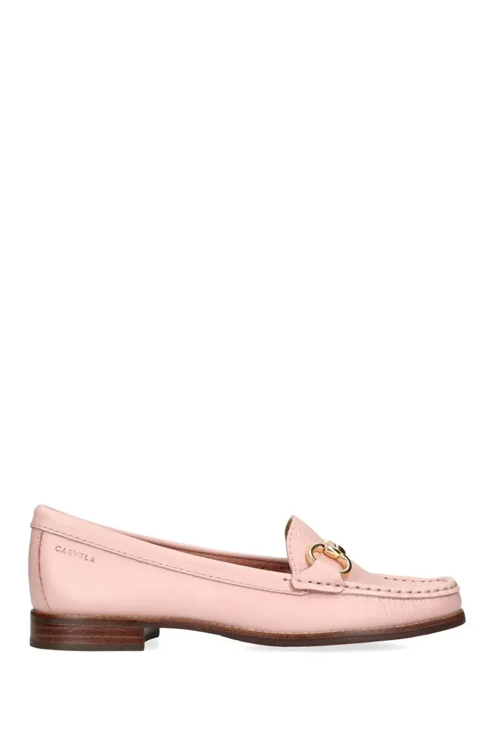 'Click' Leather Flats