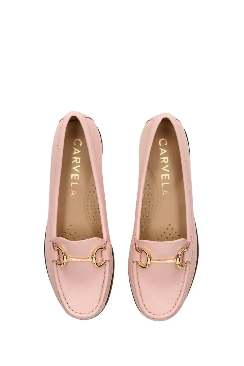 'Click' Leather Flats