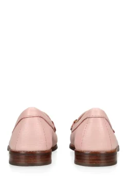 'Click' Leather Flats