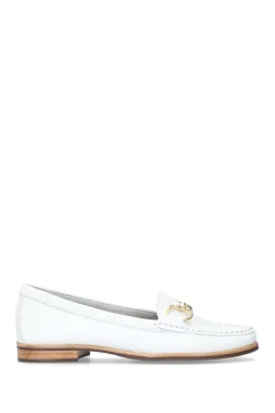 'Click' Leather Flats