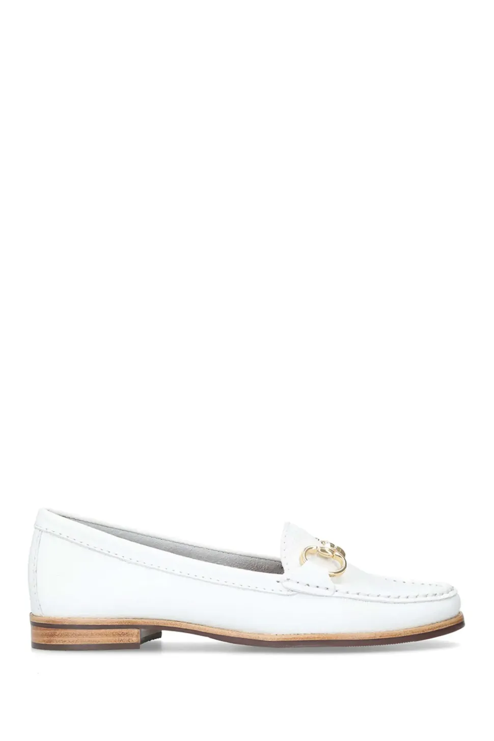 'Click' Leather Flats