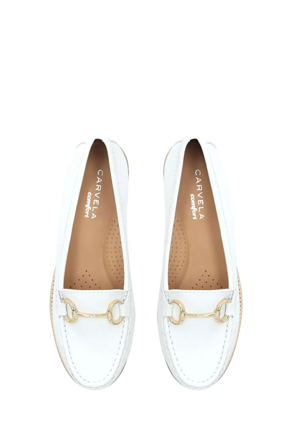 'Click' Leather Flats