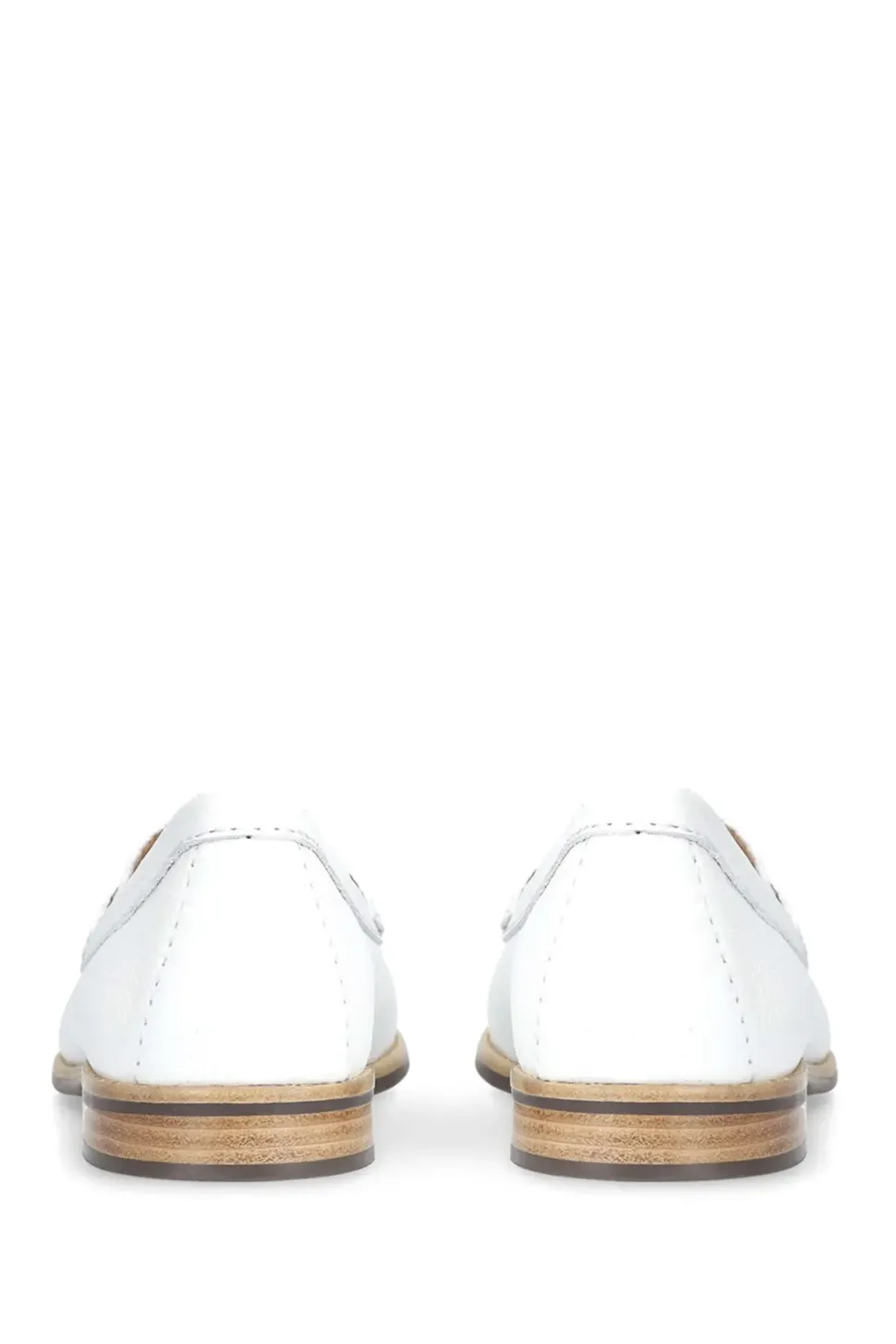 'Click' Leather Flats