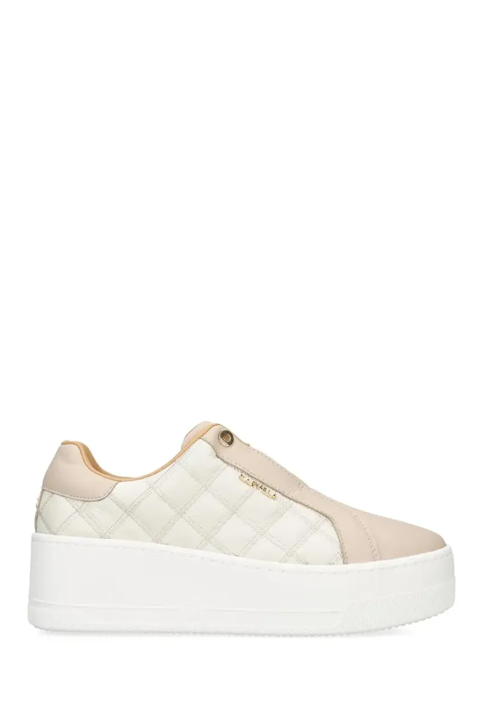 'Connected Laceless Quilt' Leather Trainers