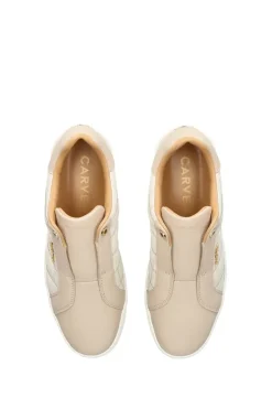 'Connected Laceless Quilt' Leather Trainers