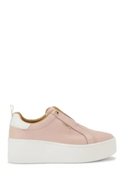 'Connected Laceless' Leather Trainers