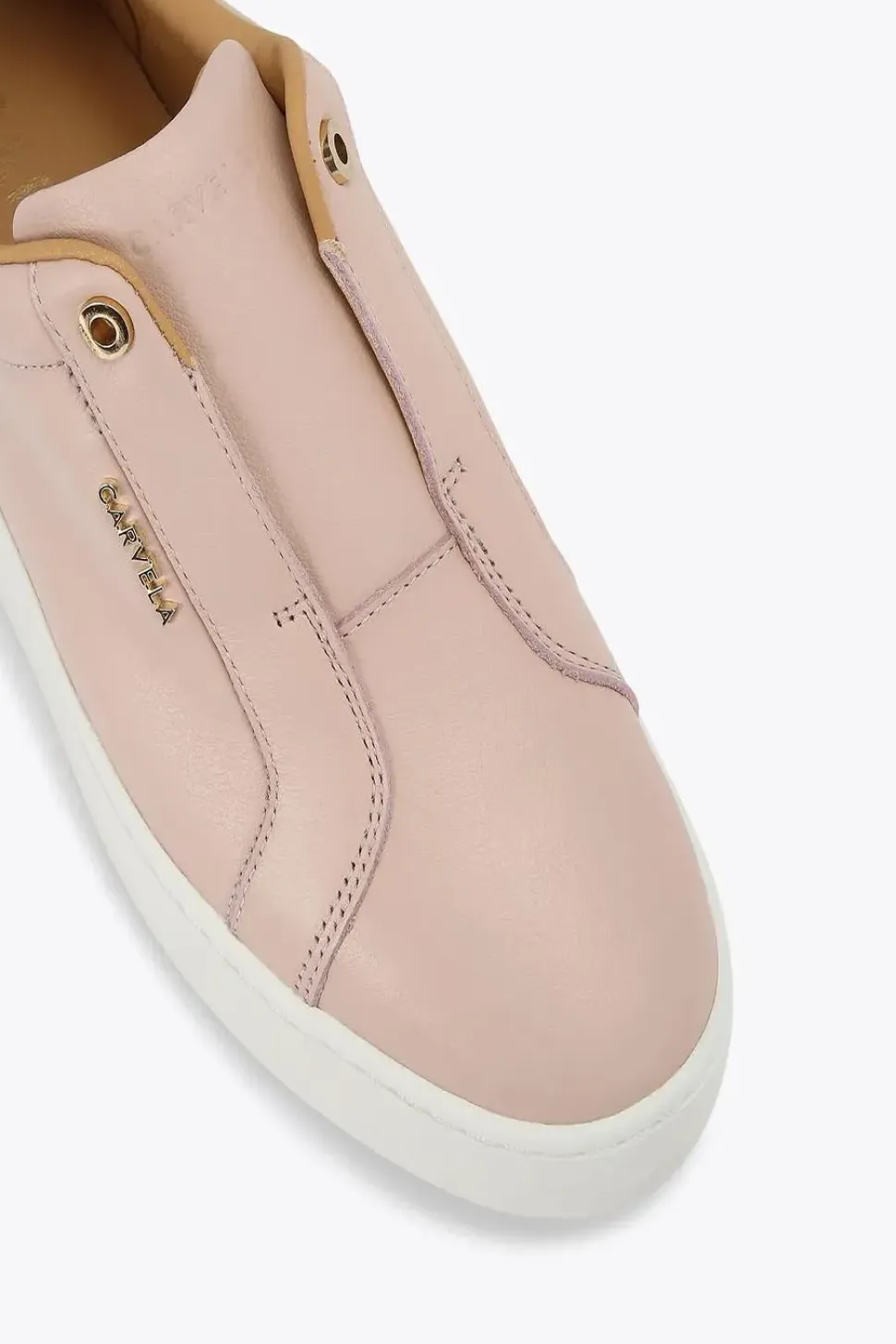 'Connected Laceless' Leather Trainers