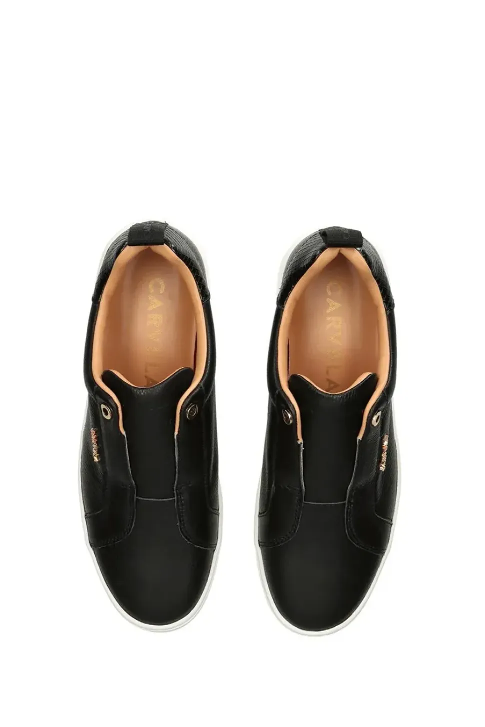 'Connected Laceless' Leather Trainers